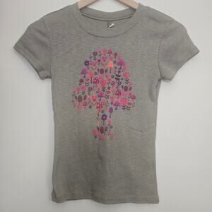 NEW Natural Life Baby Ribbed Tee XS Mushroom Whimsical Whimsigoth Earthy NWT